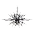thumbnail image 2 of 311N16CB-Varaluz Lighting-Orbital - Sixteen Light Oval Linear Pendant-Carbon Black Finish    -Traditional Installation, 2 of 2