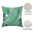 thumbnail image 6 of Marble Green and Silver Pillow Covers Set of 2,Emerald Green Pillows Covers,Marble Green and Silver Decor,Abstract Modern Home Decor,18"x18" Inch, 6 of 6