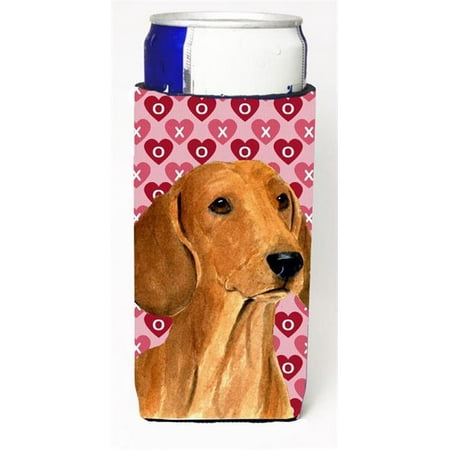 

Dachshund Hearts Love And Valentines Day Portrait Michelob Ultra bottle sleeves For Slim Cans - 12 oz.