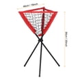 thumbnail image 2 of Baseball Caddy Portable Batting Practice Ball Caddy Tripod Stand with Carry Bag, Red, 2 of 7