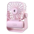 thumbnail image 4 of Ventilador de enfriamiento por pulverización de dos velocidades, silencioso, ajustable, nebulizador, para acampar, portátil rosa, 4 of 9