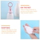 thumbnail image 3 of 2pcs burbuja espuma de malla bolsa de jabón bolsa de protector facial herramientas de limpieza de ducha, 3 of 5