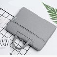 thumbnail image 4 of Qarigey Estuche de transporte para computadora portátil con correa para el hombro Compartimentos pequeños impermeables Mujeres Hombres Manga Handgbag Bolsas de mensajero y de hombro Gris claro Qarigey AP012450-02, 4 of 6