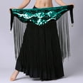 thumbnail image 7 of Byworldtasic Womens Skirts Women’s Sequin Flapper Skirt Belly Dance Tassel Hip Scarf Shiny Performance Skirt, 7 of 7