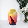 thumbnail image 7 of Cat Cremation Urn For Ashes, 4 Keepsake Yellow Urns For Adult Female, 1 Large Burial Urn For Cremated Remains, Funeral Urns For Boy & Girl, Adult Combo 10&3 Inch, 7 of 7