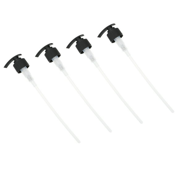 2 Pieces Pump Nozzle for Bottle Shampoo Replacement Black Soap Dispenser
