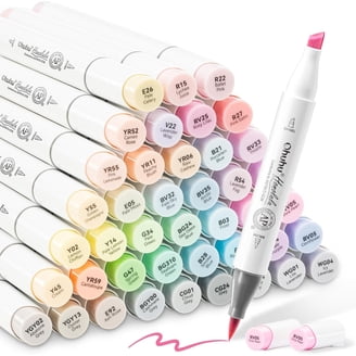 Ohuhu 128-Color Alcohol-Based Art Markers Set with Dual Fine and