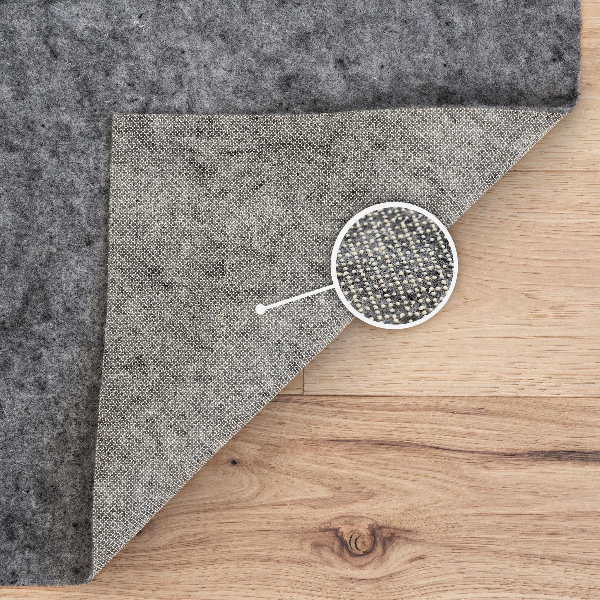 Felt 20x35 Area Rug (1'8'' x 3') Solid Gray Living Room Easy to Clean