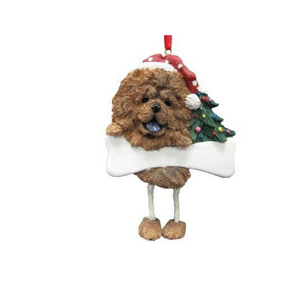 Chow Ornament with Unique "Dangling Legs" Hand Painted and Easily Personalized Christmas Ornament