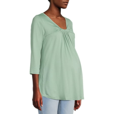 

Oh! Mamma Maternity Women s Twist Neck Jersey Top (Women s and Women s Plus)