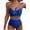 Dark Blue, variant on Bikinis for Women High Waisted Bathing Suits Two Piece Textured O Ring Swimsuits Swimming Color Block Bathing Suits Swimwear