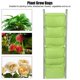 thumbnail image 2 of 6 Pockets Vertical Plant Grow Bags Container Wall Hanging Planter for Outdoor GardenGreen, 2 of 4