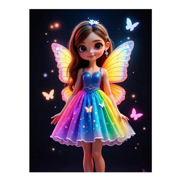 Diamond Art Kit for Adults, Cute Butterfly Print No.348 Diamond Painting for Adults Beginners, 5D DIY Diamond Art Painting Kits, Colorful Diamond Painting Craft for Home Decor 12x16