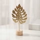 thumbnail image 1 of Decoración de pared con forma de hoja de ginkgo de hierro | Escultura de metal de estilo escandinavo para la decoración del hogar, 1 of 6
