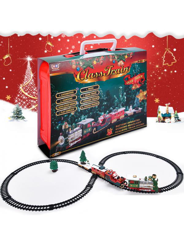 Classic Train Set Railway Electric Christmas Deluxe Large Engine Kids Toy Lights 