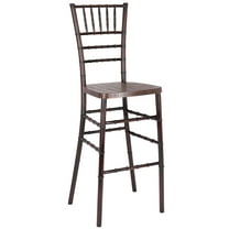 Fruitwood WoodGrain™ Chiavari Barstool - Steel Skeleton by Chivari