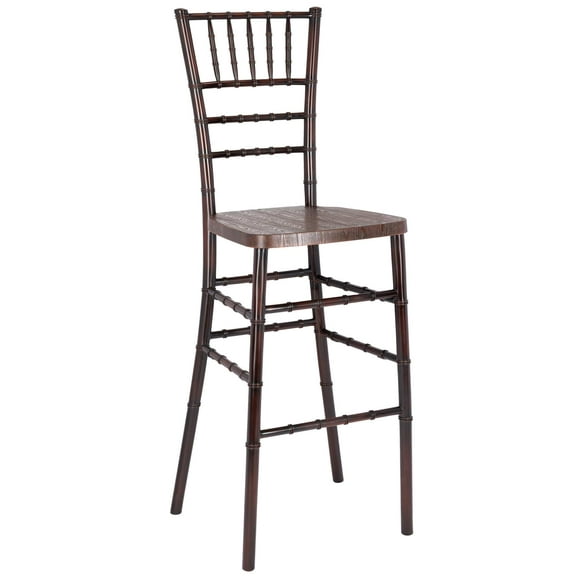 Fruitwood WoodGrain™ Chiavari Barstool - Steel Skeleton by Chivari