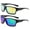 2 Pack Black/Yellow & Black Green, variant on Newbee Fashion - "School" Kyra Kids Sport Design Wrap Around Flash/Mirror Sunglasses