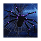 thumbnail image 4 of DecoracióN de ArañA de Halloween, ArañA Gigante Falsa con Luces LED Moradas, ArañA Peluda Negra Iluminada para Patio de Halloween de 150 Cm, 4 of 10