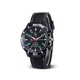 thumbnail image 3 of Sonducket Reloj de cuarzo con superficie de espejo de plástico para hombre, reloj de con carcasa de aleación para deportes de negocios, hebilla Relojes Verde, 3 of 6