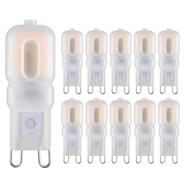 Bombilla LED Sriomny G9, 2 W, 20 W, halógena, T4, G9, luz blanca cálida, 3000 K, 120 V