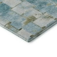 thumbnail image 3 of Addison Rugs Mayfield Premium Machine Washable Transitional Stripes Teal Rectangle Rug, 10' x 14', 3 of 7