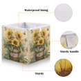 thumbnail image 4 of Storage Basket Foldable Open Organizers for Clothes Toys Books11.02x11.02x11.02in Sunflowers in An Old Bucket, 4 of 8