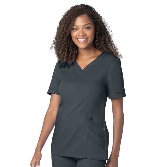 Urbane Women's Ultimate Modern Tailored Fit Breathable Fade Resistant 4 Pockets Pull Over Tunic Scrub, Style 9550