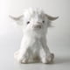 thumbnail image 1 of 25 cm Highland Cow soft plush Scottish Scottish cow gift White, 1 of 5