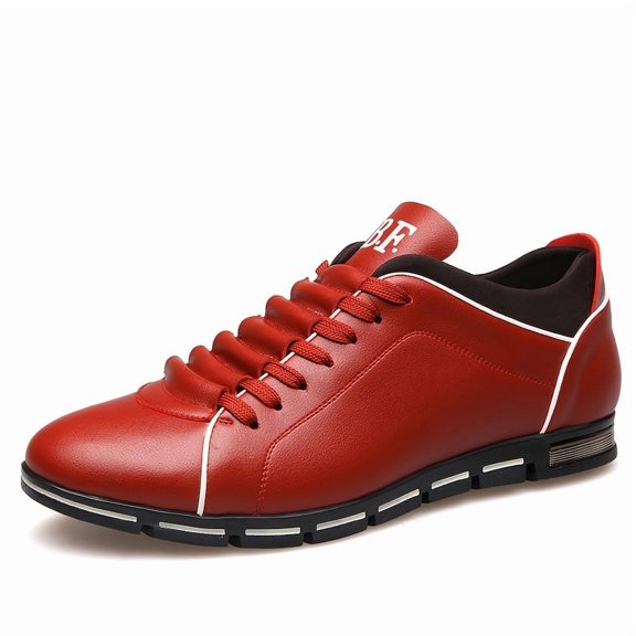 Men's - Low-Top Sneakers - Upper & Cushioned Sole, Office, Urban - -Terrain & Year-Round Wear Lace-Up Round Toe Business Casual Shoes Suitable for,