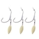 thumbnail image 1 of Juego de 3 anzuelos de pesca con cables, anzuelo de acero con alto contenido de carbono para agua dulce y agua salada 03 de oro (5.5 g) Macarena Cabeza Gancho de pesca de la cabeza de plomo, 1 of 8