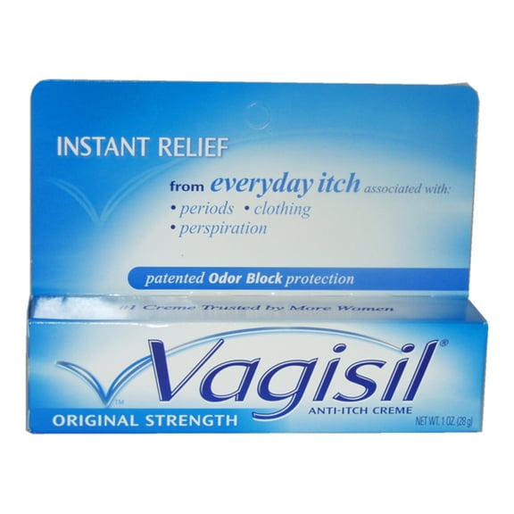 Vagisil Regular Strength Anti-Itch Feminine Creme for Women, Gynecologist Tested, Hypoallergenic, Fast-acting and Long-lasting Itch Relief, With LactoPrebiotic & Moisturizers, 1 oz