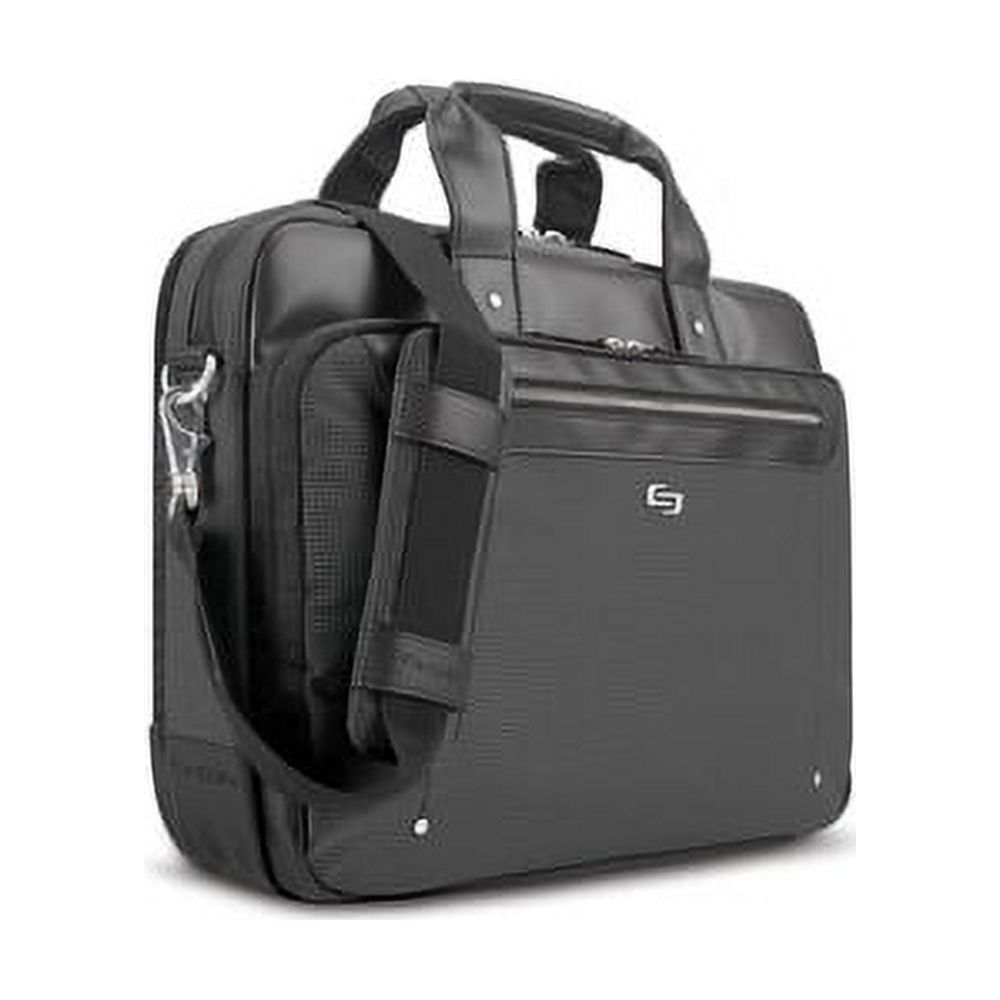 Solo Park Briefcase With 15.6" Laptop Pocket, Black
