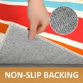 thumbnail image 4 of Hasoo 2' x 6' Hallway Runner Rug Colorful Washable Rug Sun Print Modern Boho Runner Rug for Room Laundry Room, Red/Orange, 4 of 6