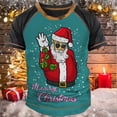 thumbnail image 1 of Camisetas Vintage para hombre, trajes navideños, ropa con gráfico de Papá Noel, ropa informal estilo Hip Hop con cuello redondo Extra grande para hombre, camisetas 2023, 1 of 4