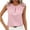Pink, variant on fatyb Elegant Tank Tops for Women Lace Sleeveless Dressy Blouses Pleated Crew Neck Womens Loose Shirts