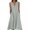 Gray, variant on Womens Summer Cotton Linen Dresses 2025 Button V Neck Sleeveless Maxi Dresses with Pockets Casual Vacation Wear