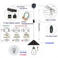 thumbnail image 2 of JLOWCO Adjustable H Track Pendant Lighting 3 Pack Living Room Modern Pendant Led Lighting Fixtures Ceiling Mini Black Lights for Kitchen Island (LED Bulb Include), 2 of 7
