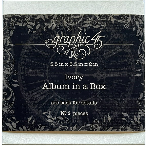 Graphic 45 Staples Album In A Box-Ivory