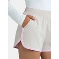 thumbnail image 4 of Athletic Works Women's and Women's Plus Piped Running Shorts, Sizes XS-4X, 4 of 5