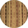 thumbnail image 1 of Ahgly Company Indoor Round Southwestern Brown Country Area Rugs, 4' Round, 1 of 4