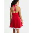 thumbnail image 3 of No Boundaries Santa Halter Dress, Women’s, 3 of 5