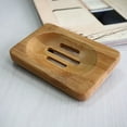 thumbnail image 4 of Walbest 1Pc Natural Bamboo Soap Dish Soap Holder Plate Soap Saver for Bathroom Sink Shower Kitchen, 4 of 7