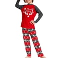 thumbnail image 5 of Conjunto de pijama navideño para padres e hijos con estampado de cabeza de ciervo de Europa y Estados Unidos, nuevo pijama de manga larga para Halloween en casa de Amazon, 5 of 5