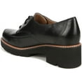 thumbnail image 4 of Naturalizer Womens Darry Lace Up Lug Sole Oxford Loafers Black Leather 10.5M, 4 of 5