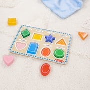 Melissa & Doug Shapes Wooden Chunky Puzzle (8 pcs) - FSC Certified