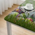 thumbnail image 4 of BANET Tablecloth Tablecloth Polyester Table Cover Decor for Rectangle Table,Home,Dining,Outdoor,Party,Oil Proof,Green Decor white, 4 of 7