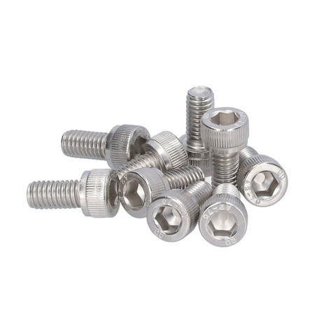 

M6 Screw 30Pcs Hardware Fasteners Standard Sizes Hex Socket Screws DIN 912 For Automobile Repairing For Machinery Processing M6x12