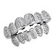 thumbnail image 2 of 18K Hip Hop Dientes Grill Top & Bottom Grill Set Grill Boca Dientes Plata Sunnimix Dientes de parrilla de hip hop, 2 of 6