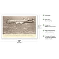 thumbnail image 2 of Clipper America (Lockheed L-749 Constellation) - Over New York 1947 - Vintage Aviation Poster by Clyde Sunderland - Master Art Print (Unframed) 12in x 18in, 2 of 4